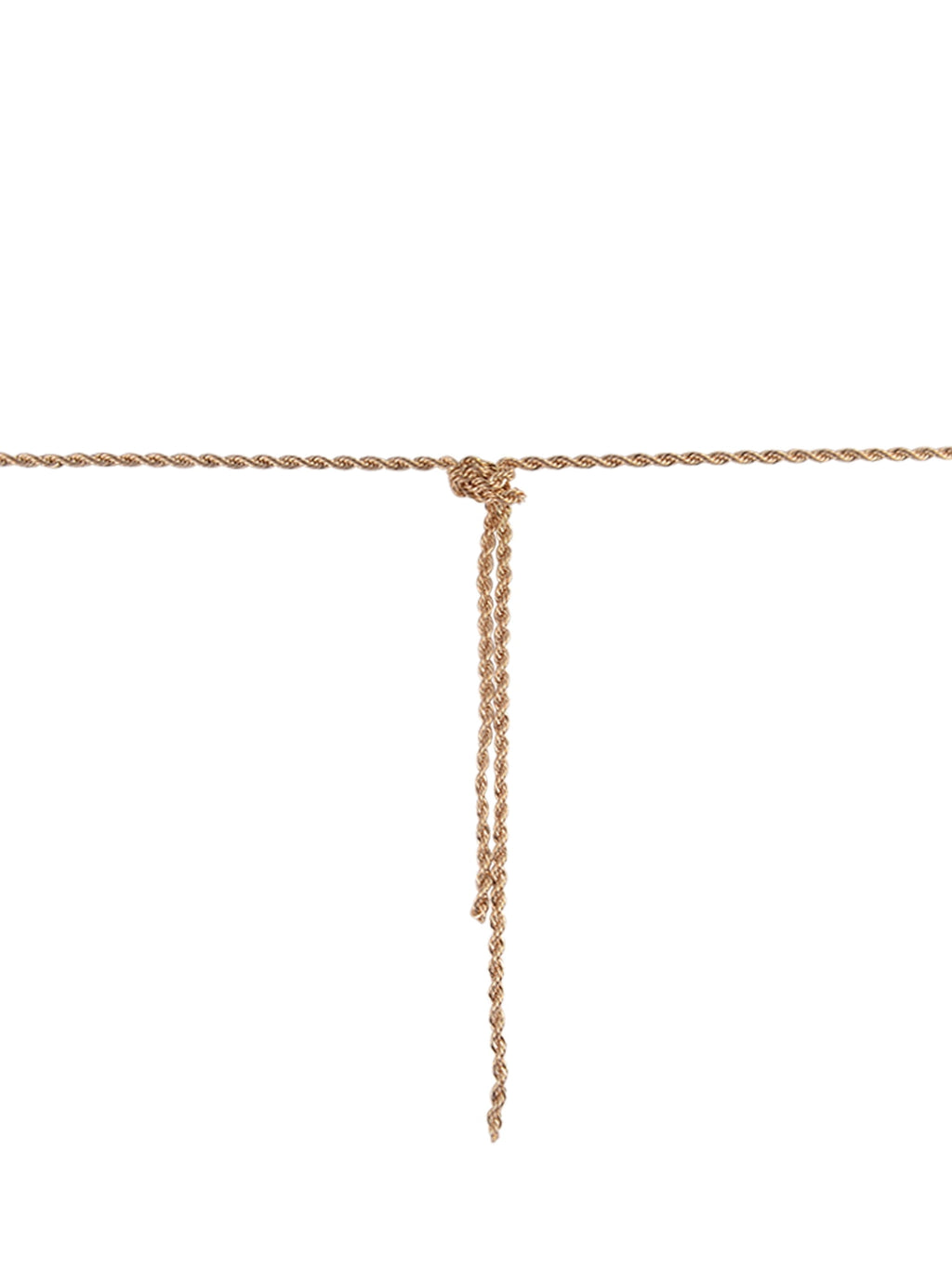 Time and Tru Adult Female Gold-Tone Knotted Chain Necklace